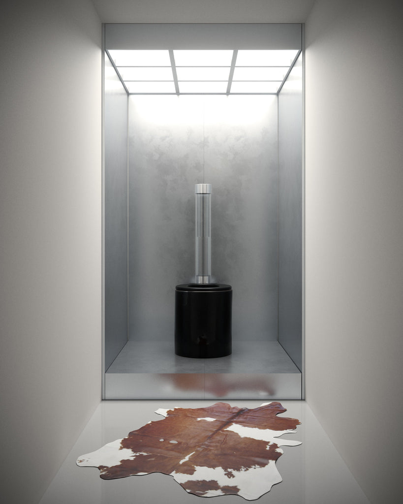 Comment décorer des toilettes noires ?