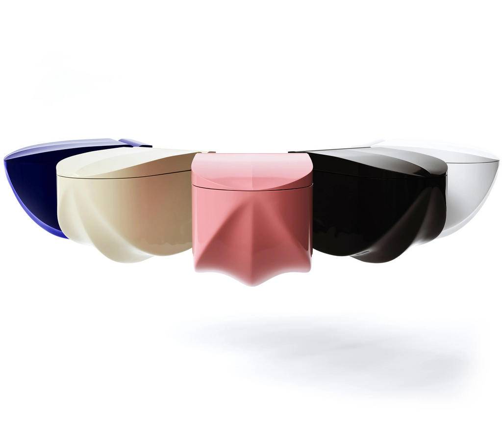 Trone – Altesse, the wall-hung smart toilet with colored ceramic design